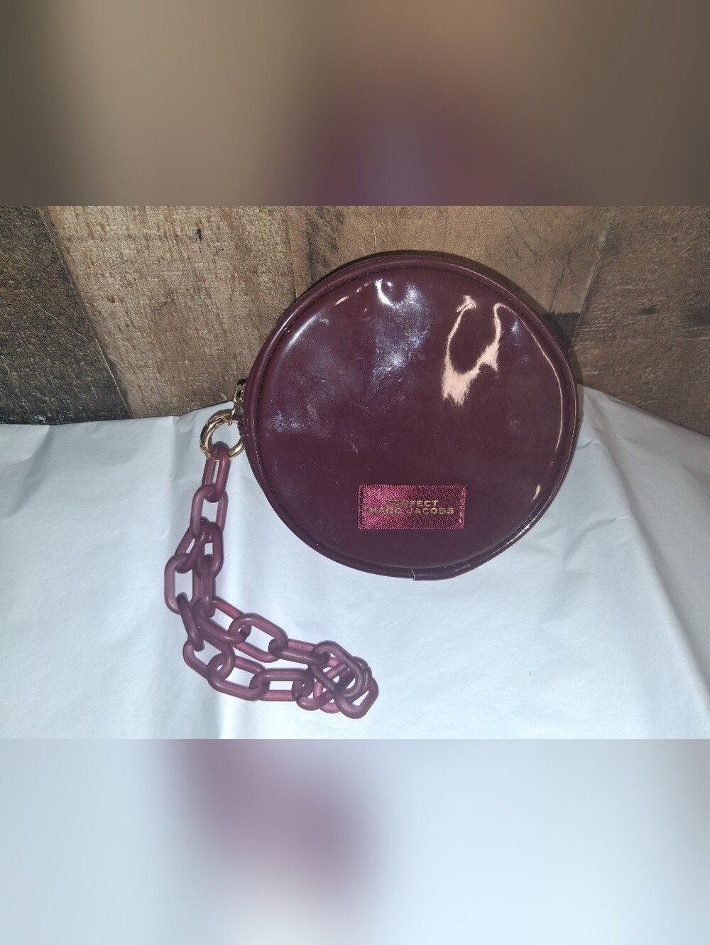 Perfect Marc Jacobs Round Clip Mini Pouch Cosmetic Bag